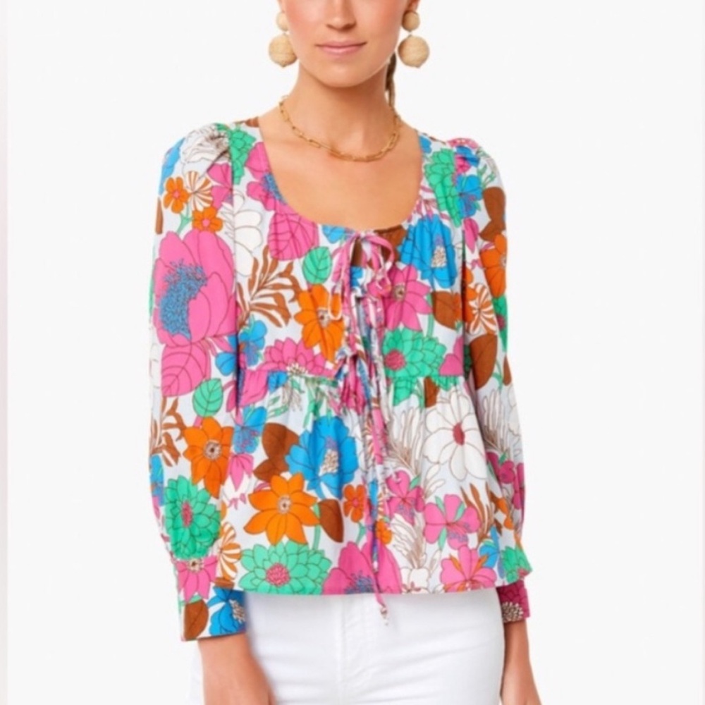 Tuckernuck Colorful Floral Blouse